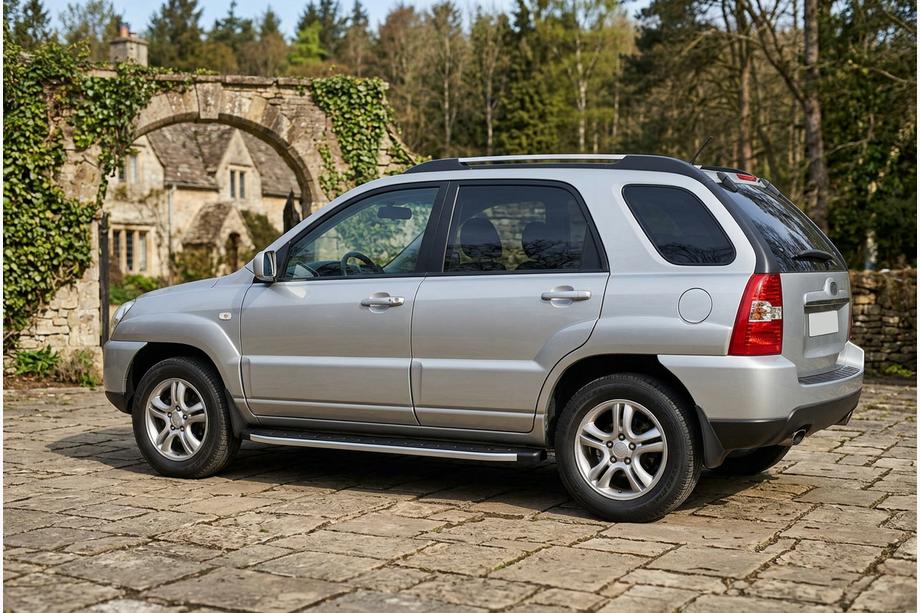 Kia Sportage 2004-2010 рр. Бокові пороги Fullmond (2 шт, алюм.) Image