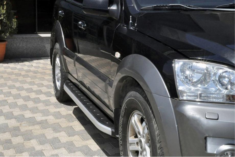 Kia Sorento I BL 2002-2009 рр. Бокові пороги Fullmond (2 шт., алюм.) Image
