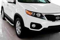 Kia Sorento II XM 2009-2014 рр. Бокові пороги Fullmond (2 шт., алюм.) фото 1