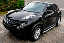 Nissan Juke 2010-2019 рр. Бокові пороги Fullmond (2 шт., алюм.) фото 1