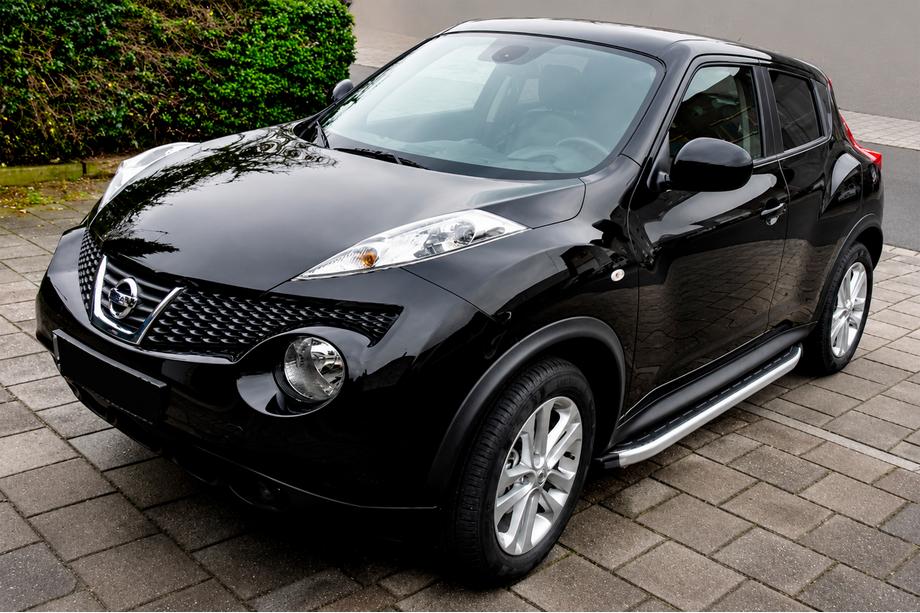 Nissan Juke 2010-2019 рр. Бокові пороги Fullmond (2 шт., алюм.) Image