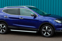 Nissan Qashqai 2007-2010 рр. Бокові пороги Fullmond (2 шт., алюм.) фото 3