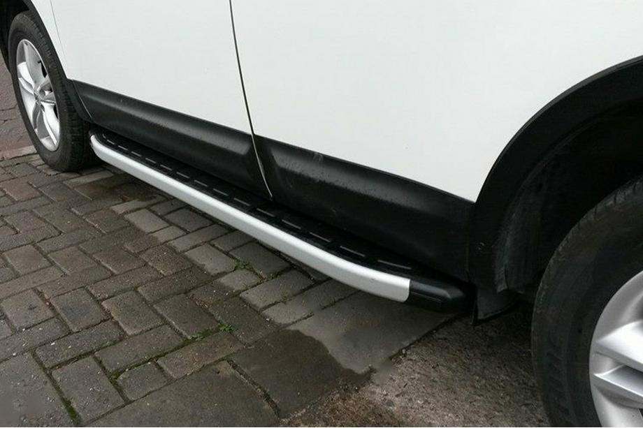 Nissan Qashqai 2007-2010 рр. Бокові пороги Fullmond (2 шт., алюм.) Image