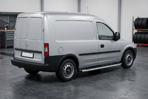 Opel Combo 2002-2012 рр. Бокові пороги Fullmond (2 шт., алюм.) фото 1