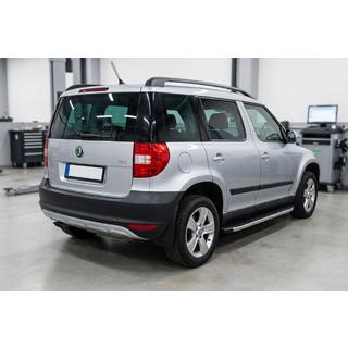 Бокові пороги Fullmond (2 шт, алюм) Skoda Yeti 2009-2017 рр. фото 1