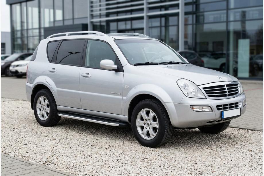 SsangYong Rexton I 2001-2017 рр. Бокові пороги Fullmond (2 шт, алюм) Image