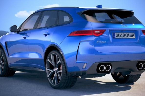 Прокачана модифікація преміального кросовера Jaguar F-Pace SVR Фото 5