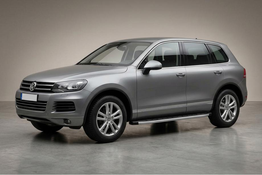Volkswagen Touareg 2010-2018 рр. Бокові пороги Fullmond (2 шт., алюм) Image