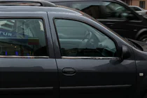 Dacia Logan MCV 2004-2014 рр. Зовнішня окантовка стекол (4 шт, нерж.) фото 6