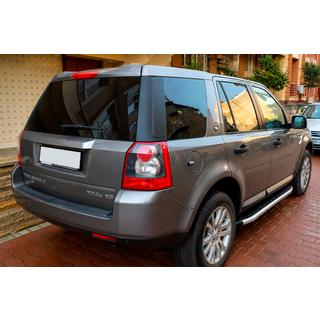 Бокові пороги Fullmond (2 шт, алюм.) Land Rover Freelander II 2006-2014 рр. фото 1