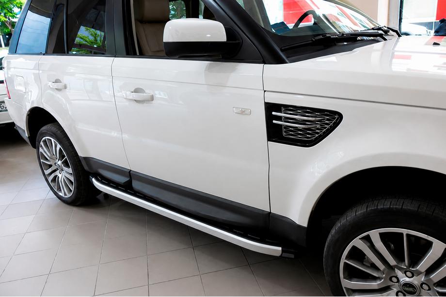Range Rover Sport 2005-2013 рр. Бокові пороги Fullmond (2 шт., алюм.) Image