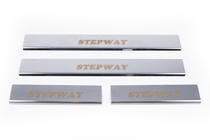 Накладки на пороги Carmos V1 (4 шт, нерж.) фото 2