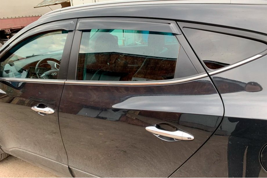 Hyundai IX-35 2010-2015 рр. Вітровики (4 шт, HIC) Фото 4