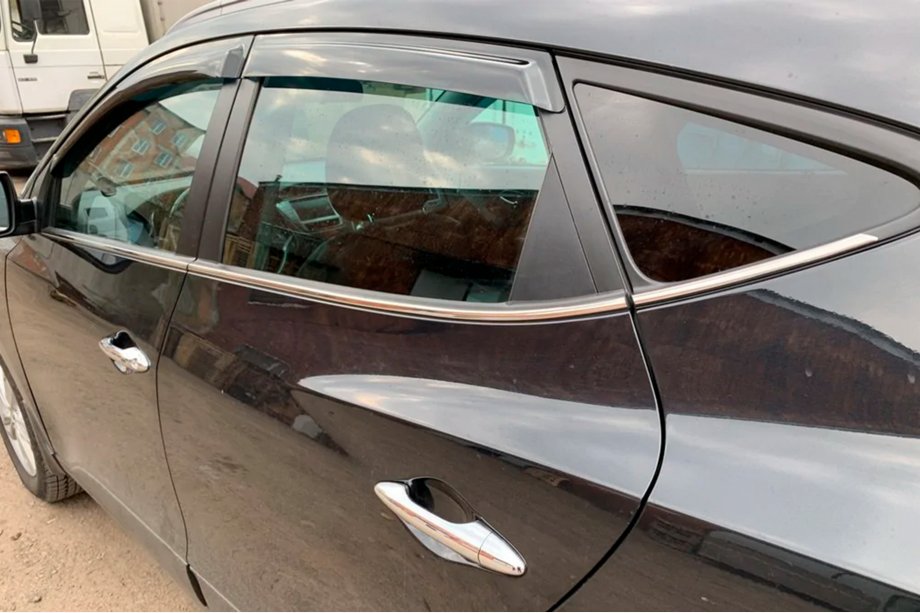 Hyundai IX-35 2010-2015 рр. Вітровики (4 шт, HIC) Фото 8