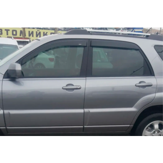 Вітровики (4 шт, HIC) Kia Sportage 2004-2010 рр. фото 1