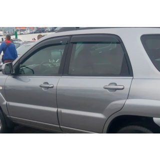 Вітровики (4 шт, HIC) Kia Sportage 2004-2010 рр. фото 2