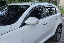 Kia Sportage 2010-2015 рр. Вітровики (4 шт, HIC) фото 5