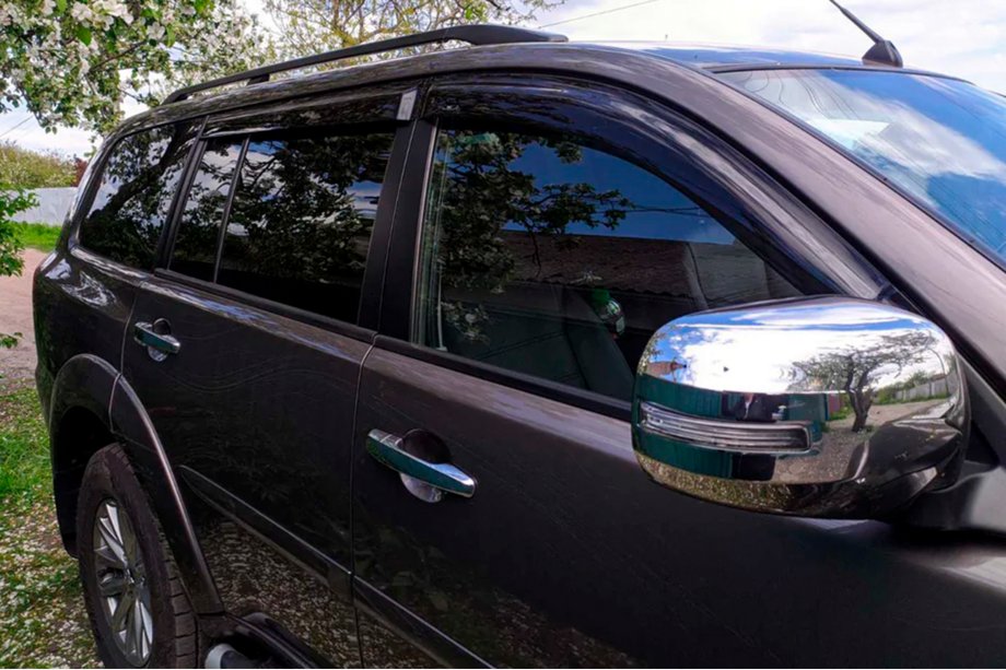 Mitsubishi Pajero Sport 2008-2015 рр. Вітровики (4 шт, HIC) Фото 10