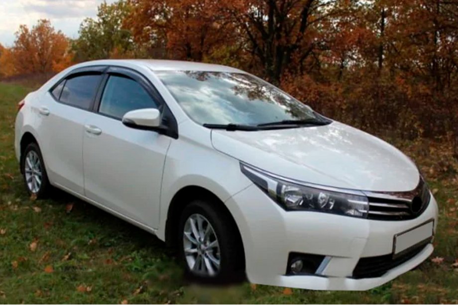 Toyota Corolla 2013-2019 рр. Вітровики (4 шт, HIC) Фото 5