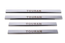 Volkswagen Touran 2010-2015 рр. Накладки на пороги Carmos (4 шт, нерж) фото 2