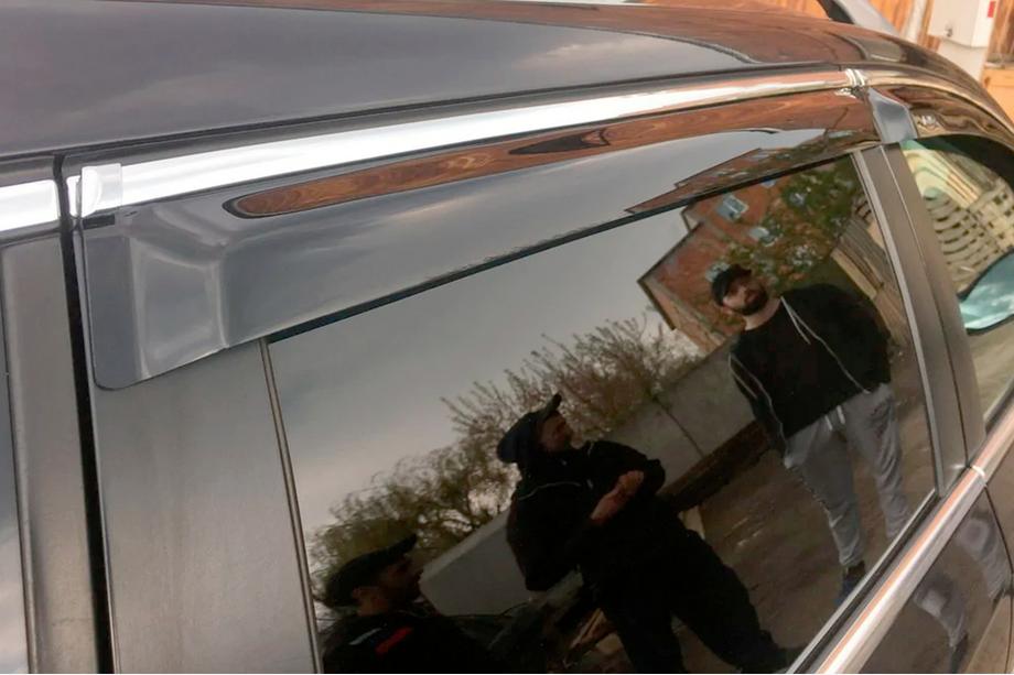Volkswagen Passat B7 2012-2015 рр. Вітровики з хромованим молдингом молдингом SW (4 шт, EU, HIC) Фото 10