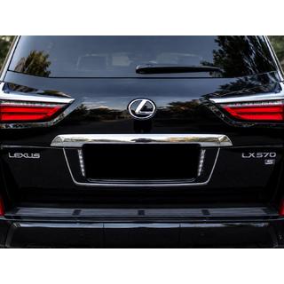 Задня підставка під номер з LED (2007-2023) Lexus LX570/450d 2008-2022 рр. фото 3