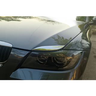 BMW E90 Хром накладки на капот (вії вище фар)