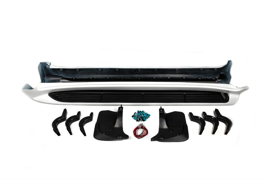 Toyota Land Cruiser 200 2007-2021 рр. Бокові пороги з LED (дизайн 2015-2020) Чорний колір Фото 9