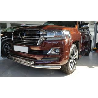 Передня дуга ST014 (2015+, нерж.) Toyota Land Cruiser 200 2007-2021 рр. фото 2