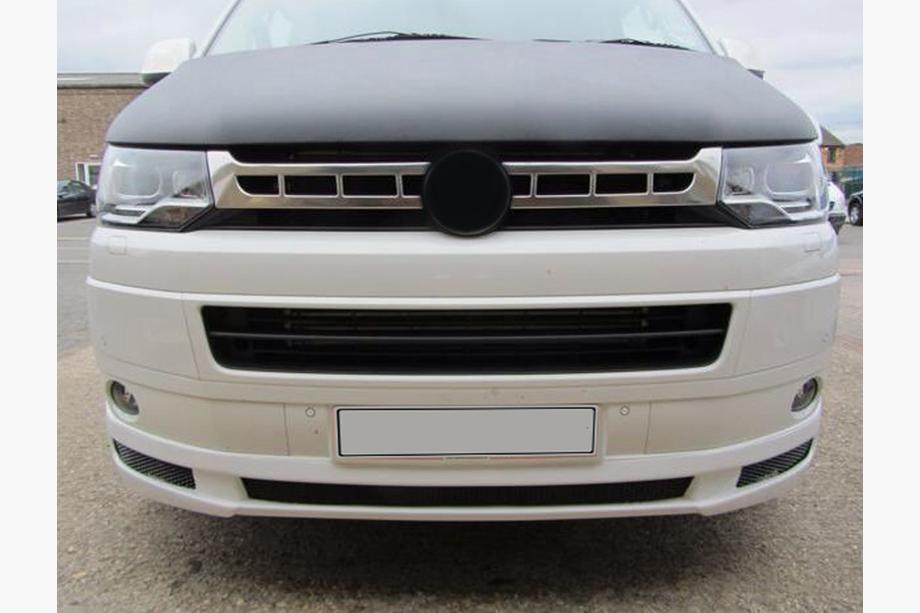 Volkswagen T5 2010-2015 рр. Накладка на передній бампер Sport 1 (під фарбування) Фото 2
