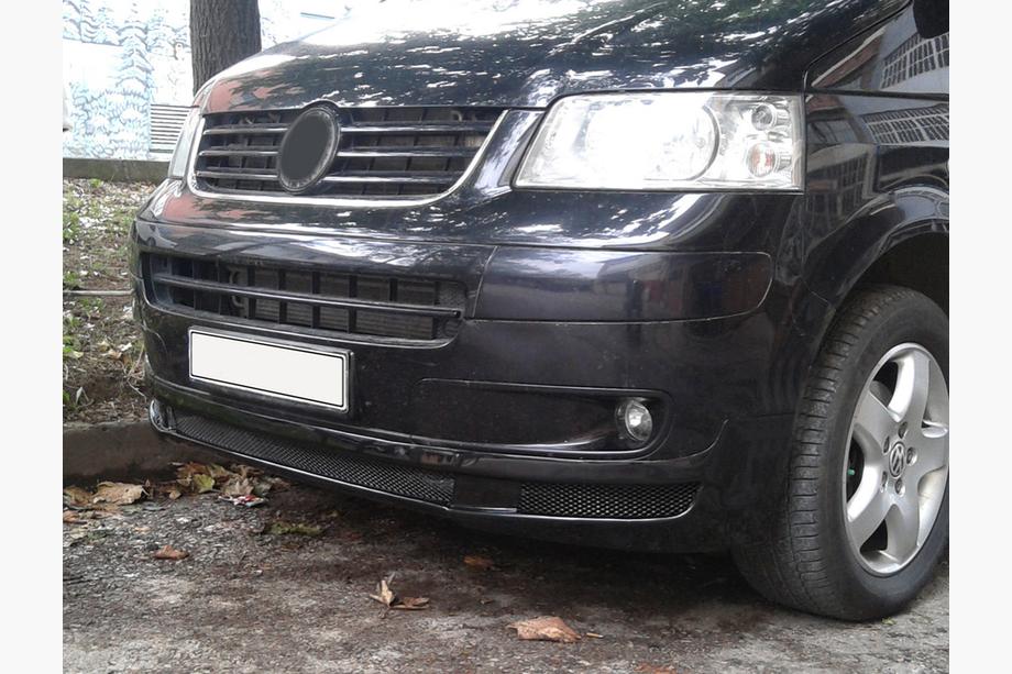 Volkswagen T5 2010-2015 рр. Накладка на передній бампер Sport 1 (під фарбування) Фото 4