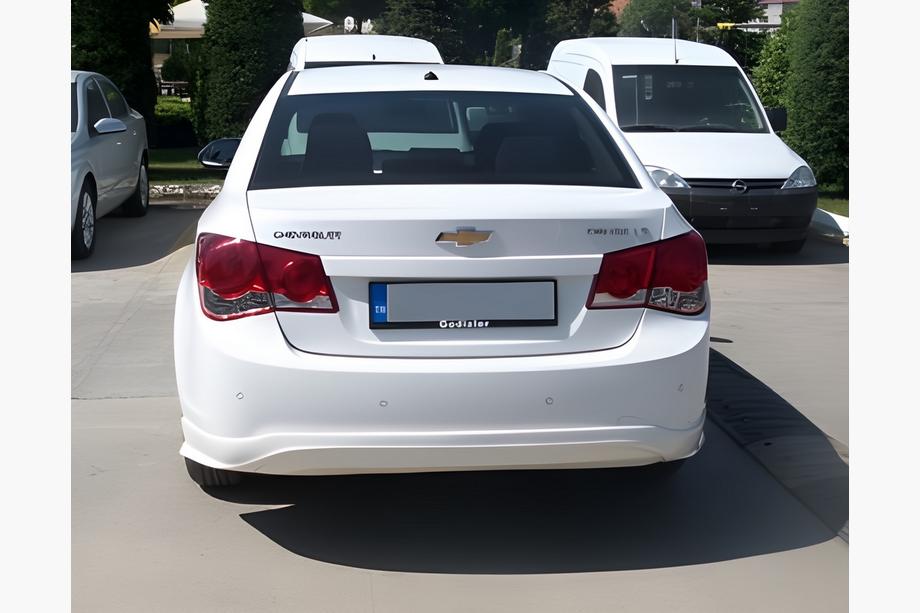 Chevrolet Cruze 2009-2015 рр. Накладка на задній бампер SD (Meliset, під фарбування) Фото 2