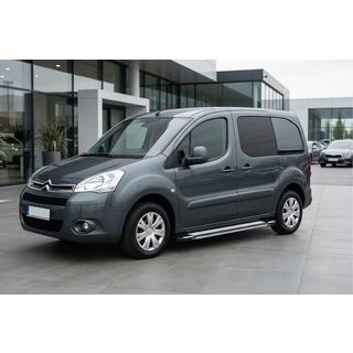 Бокові пороги Rainbow (2 шт., Алюм.) Citroen Berlingo 2008-2018 рр. фото 1