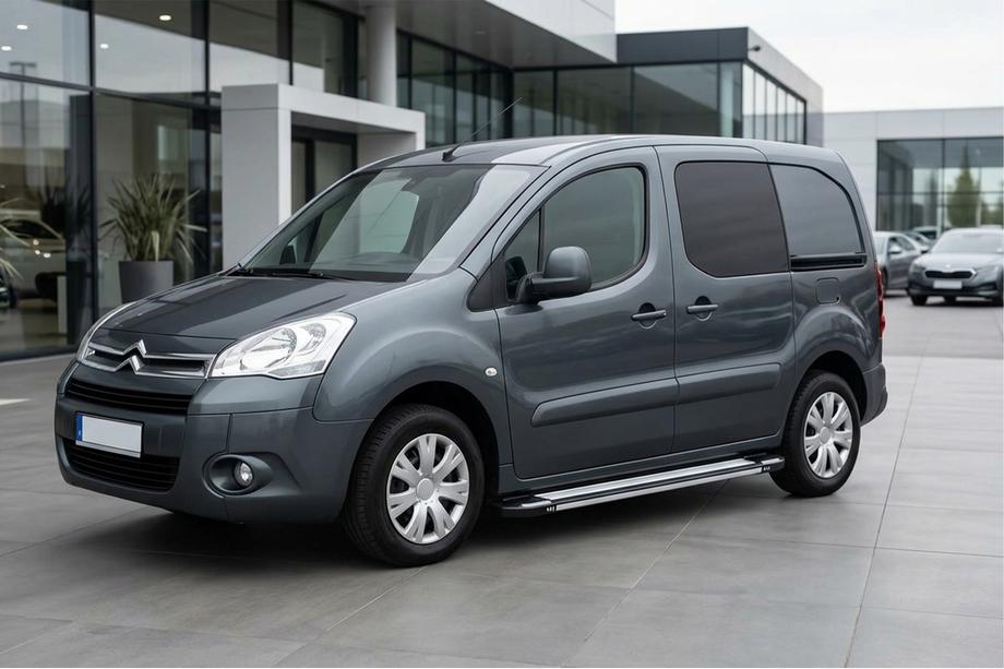 Citroen Berlingo 2008-2018 рр. Бокові пороги Rainbow (2 шт., Алюм.) Image