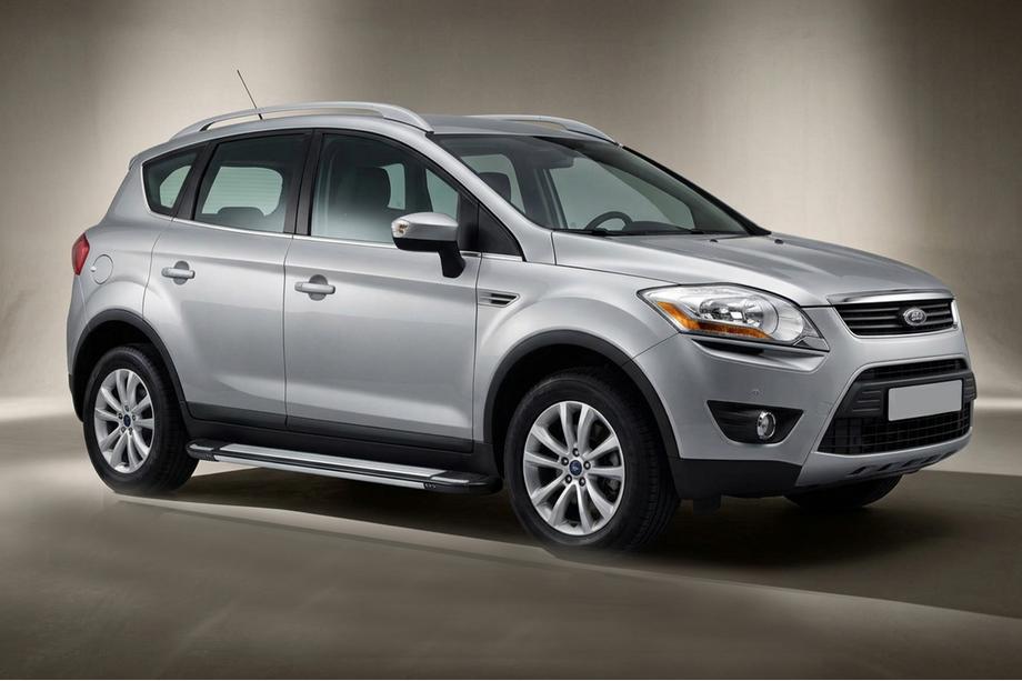 Ford Kuga 2008-2013 рр. Бокові пороги Rainbow (2 шт., Алюм.) Image