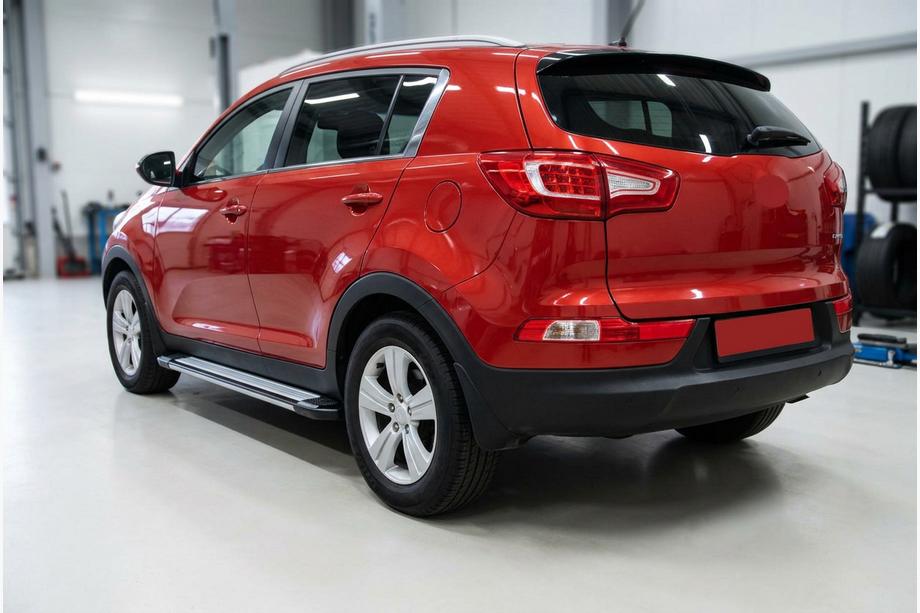 Kia Sportage 2010-2015 рр. Бокові пороги Rainbow (2 шт., Алюм.) Image
