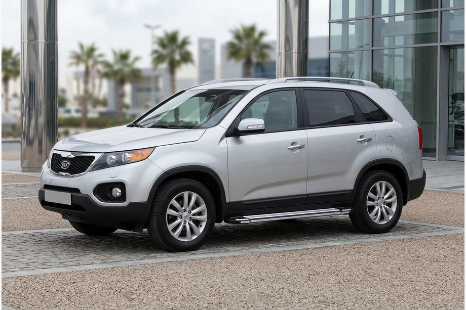 Kia Sorento II XM 2009-2014 рр. Бокові пороги Rainbow (2 шт., Алюм.) Image