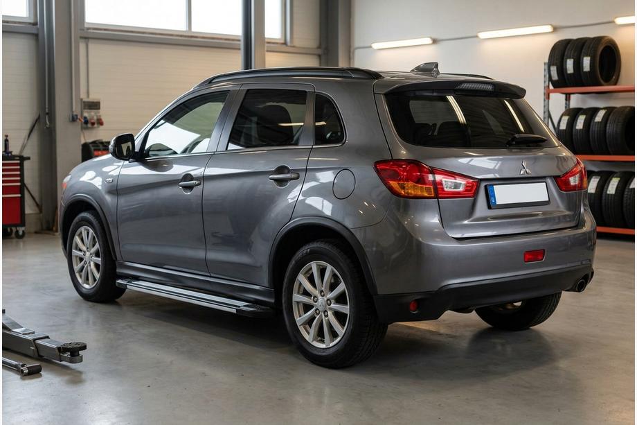 Mitsubishi ASX 2010-2023 рр. Бокові пороги Rainbow (2 шт., Алюм.) Image