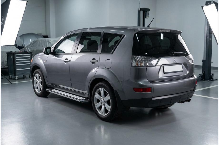 Mitsubishi Outlander 2006-2012 рр. Бокові пороги Rainbow (2 шт., Алюм.) Image