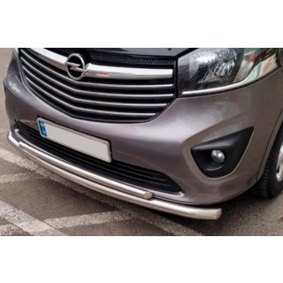 Передній захист ST014 (нерж.) Opel Vivaro 2015-2019 рр. фото 3
