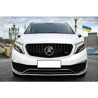 Передня решітка GT Panamericana Black (2014-2019 для V-class) фото 1
