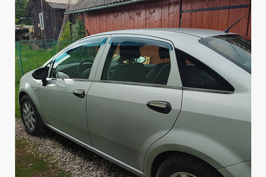 Fiat Linea 2006-2018 рр. Накладки на ручки (4 шт, нерж) Фото 2