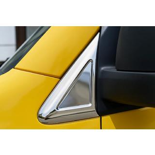 Накладка біля дзеркала (2 шт., нерж) Mercedes Sprinter W907/W910 2018- рр. фото 1