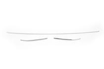 Skoda Superb 2015-2024 рр. Накладки на передній бампер OmsaLine (3 шт., нерж.) фото 2