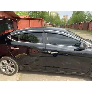 Вітровики з хромованим молдингом (4 шт, Niken)