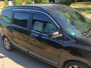 Dacia Lodgy 2012-2022 рр. Вітровики з хромованим молдингом (4 шт, Niken) фото 1