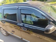 Dacia Lodgy 2012-2022 рр. Вітровики з хромованим молдингом (4 шт, Niken) фото 4