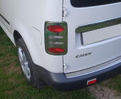 Volkswagen Caddy 2004-2010 рр. Накладки на стопи V2 (2 шт., нерж) Carmos - Турецька сталь фото 1