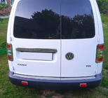 Volkswagen Caddy 2010-2015 рр. Накладки на стопи V2 (2 шт., нерж) фото 3