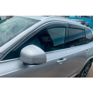 Вітровики з хром смужкою (4 шт, HIC) Volvo XC90 2015- рр. фото 1